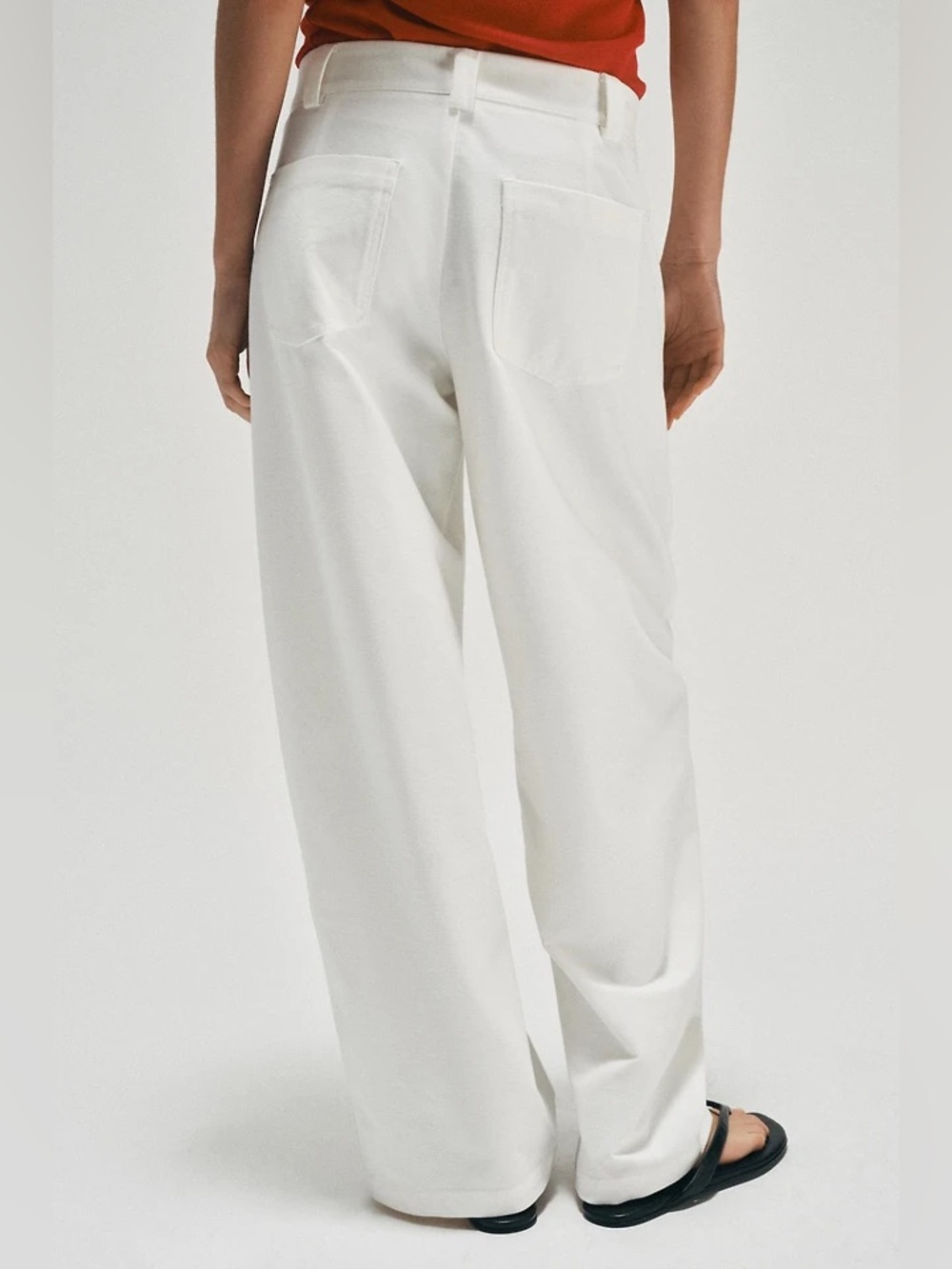 Zara Barrel Pants Ecru White Low Rise Mid Rise Trousers Women’s Sz XS NEW NWT - Picture 7 of 15